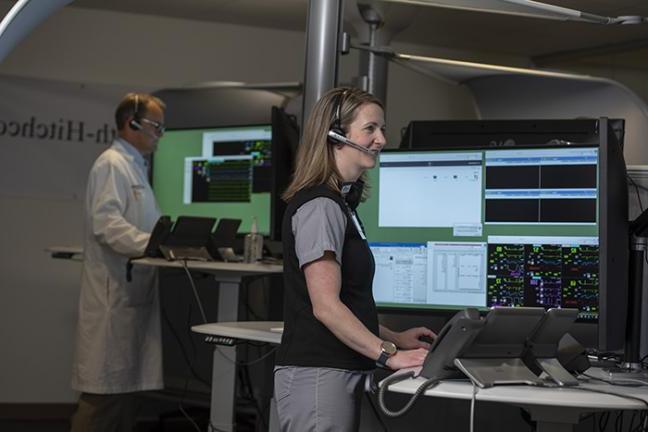 Providers answering calls at the Center for Telehealth